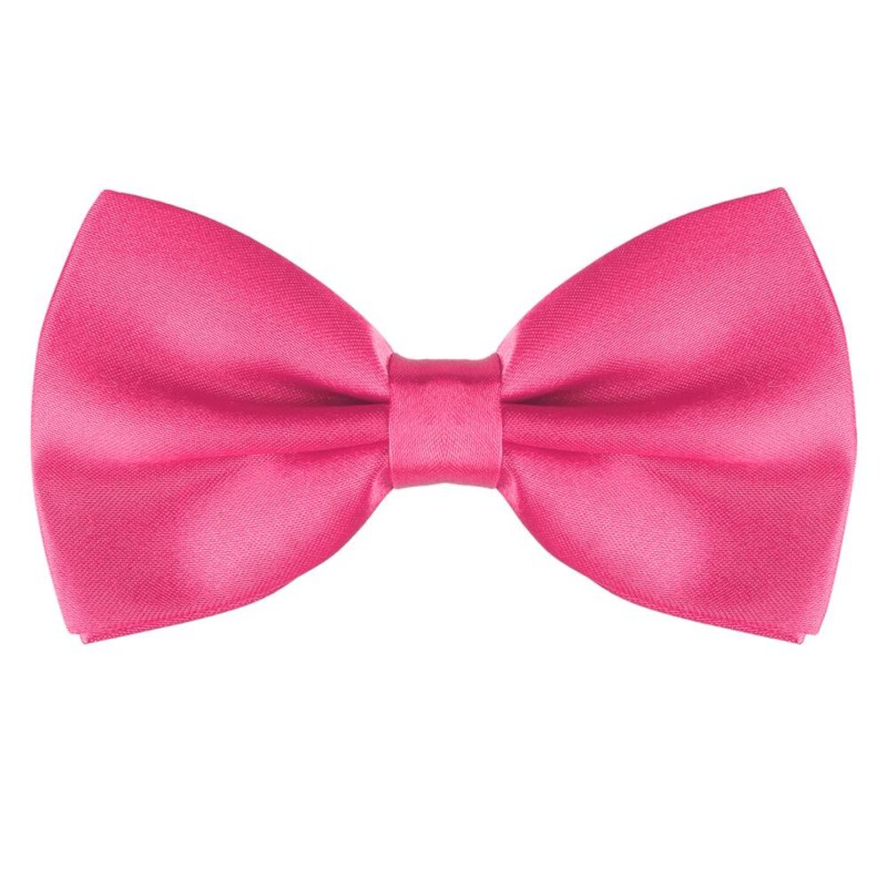 Pre-tied Solid Adjustable Bowtie Classic Tuxedo Wedding Bow Ties Rose Red